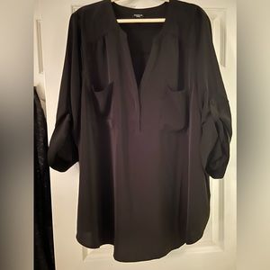 Torrid size 5, black blouse